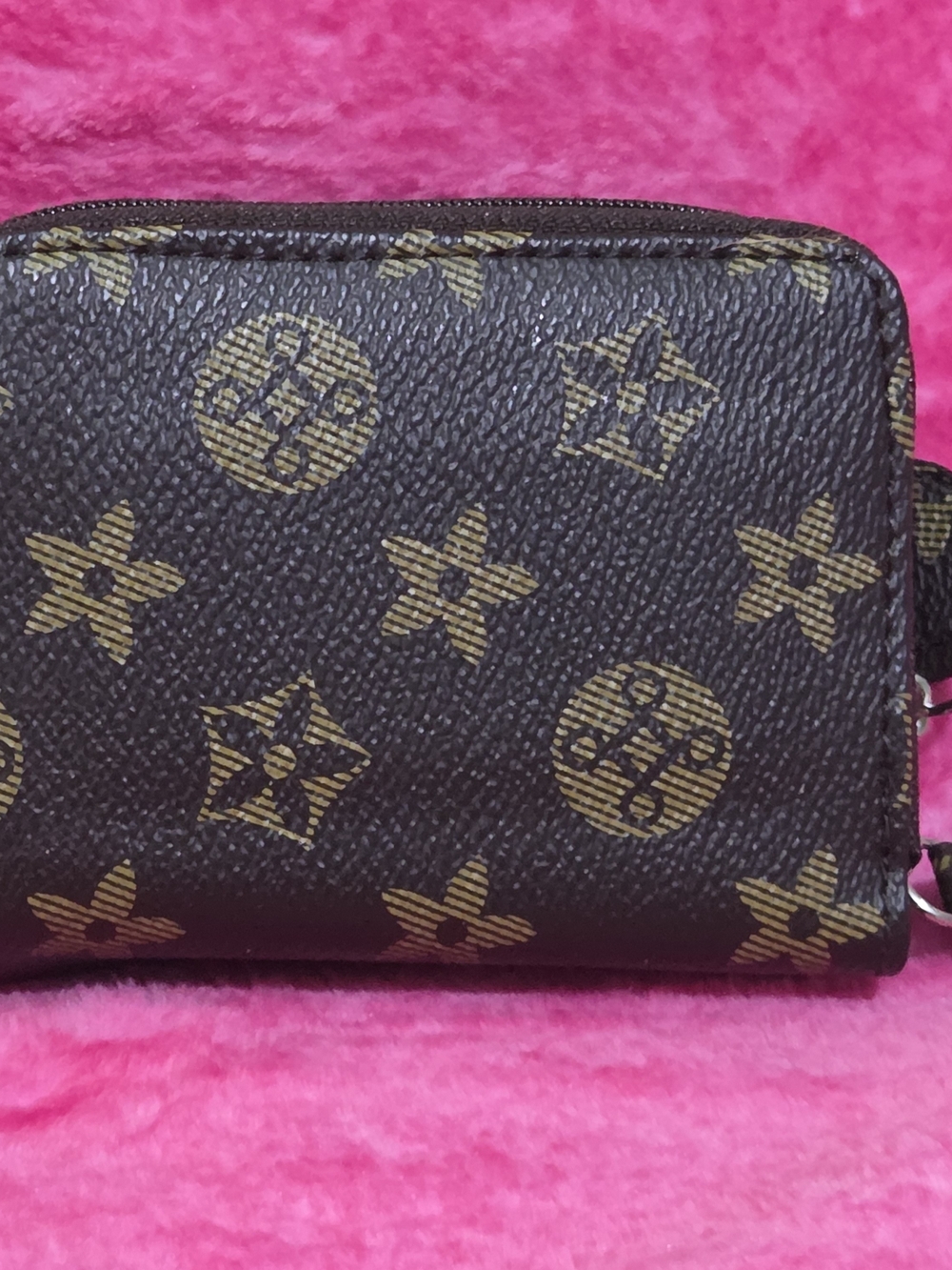 Brown Monogram Small Women's Zip Pouch